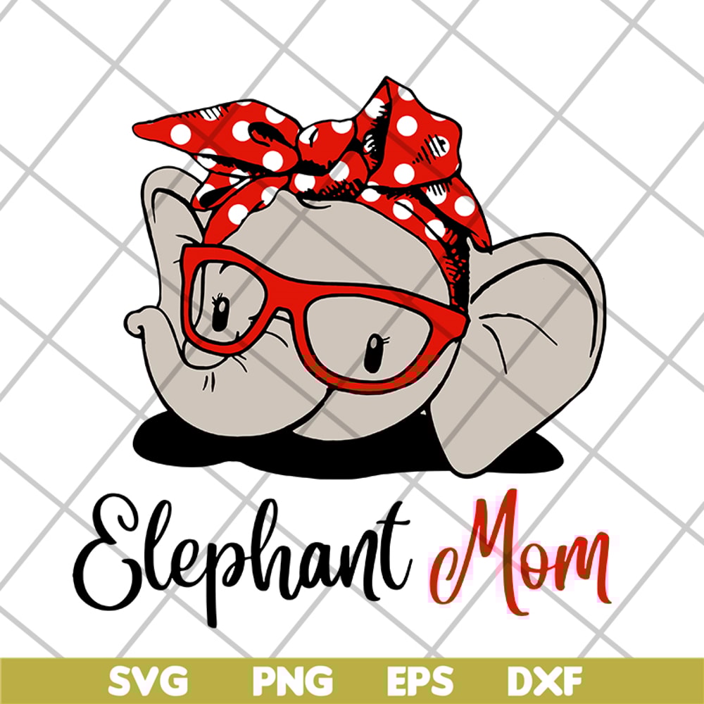 MTD04042114-Elephant Mom svg, Mother's day svg, eps, png, dxf digital file MTD04042114.jpg
