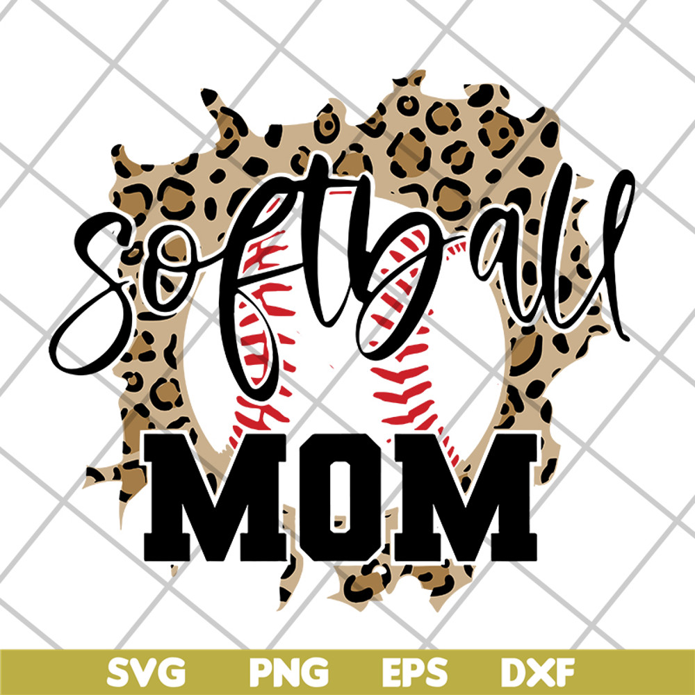 MTD05042109-Sofball mom svg, Mother's day svg, eps, png, dxf digital file MTD05042109.jpg