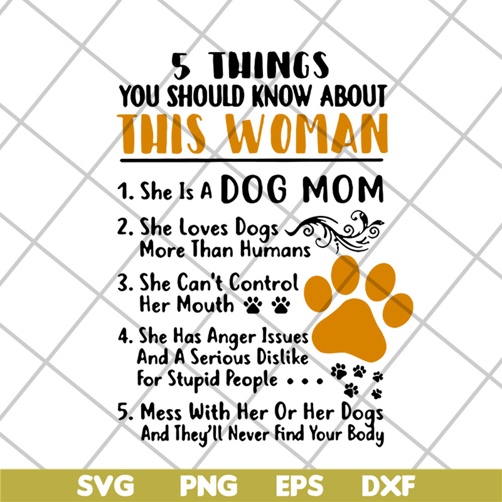 MTD10042120-5 things you should know about this woman svg, Mother's day svg, eps, png, dxf digital file MTD10042120.jpg