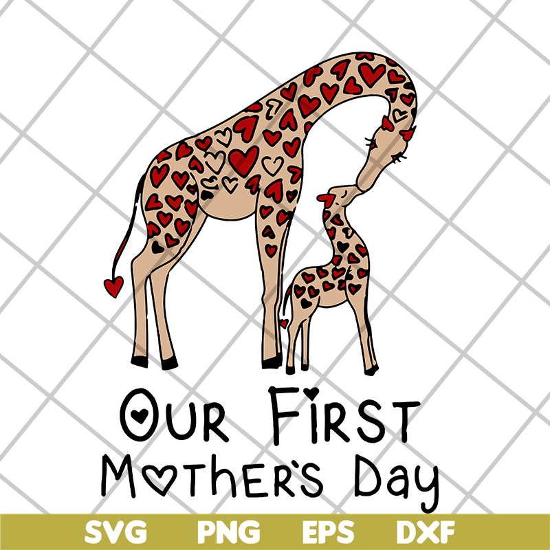 MTD15042106-Our first mothers day svg, Mother's day svg, eps, png, dxf digital file MTD15042106.jpg