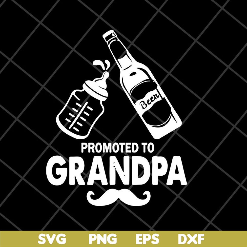 MTD28042126-Beer promoted to grandpa fathers day 2021 svg, Fathers day svg, png, dxf, eps digital file MTD28042126.jpg