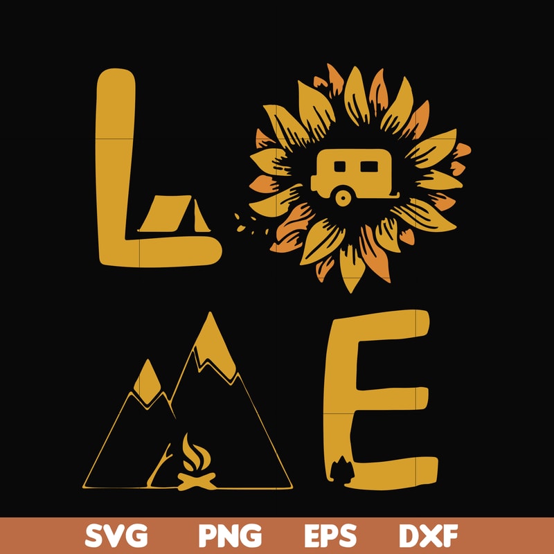 CMP010-LOVE camping svg, png, dxf, eps digital file CMP010.jpg