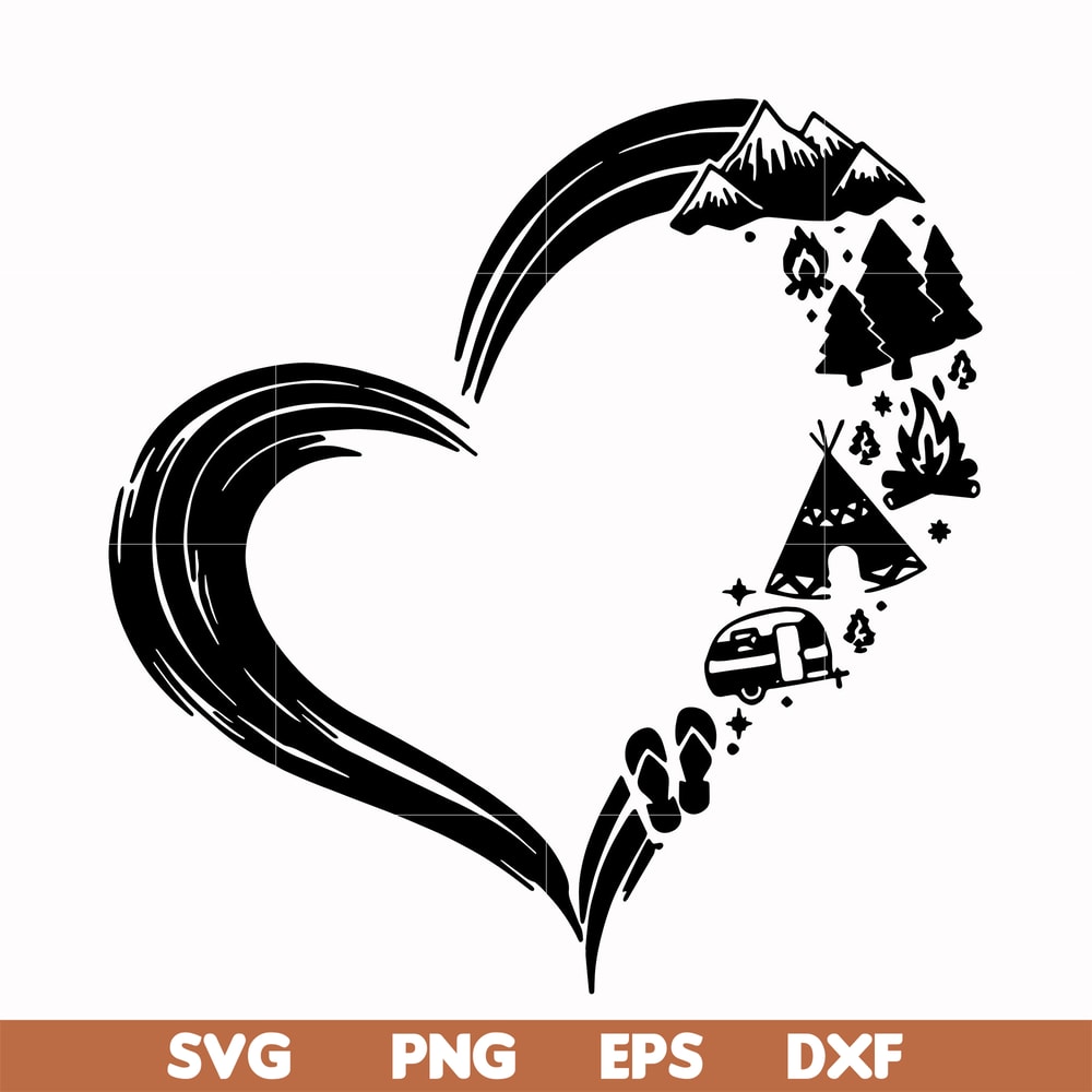 CMP022-Heart camper svg, png, dxf, eps digital file CMP022.jpg