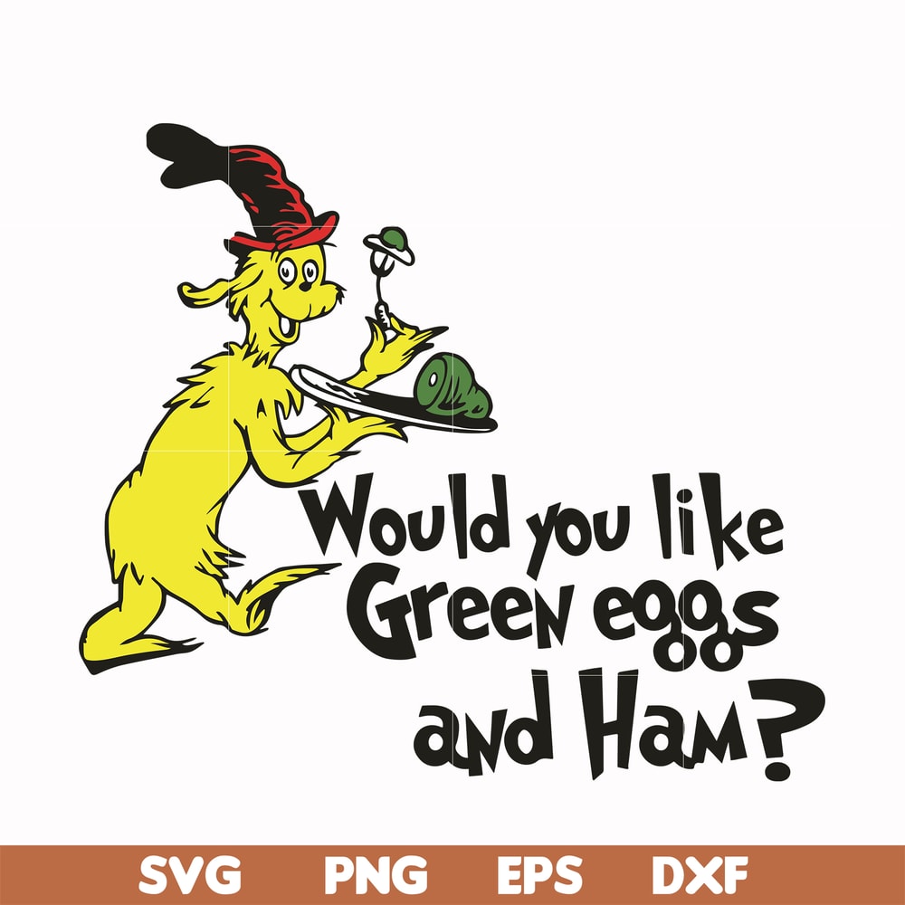 DR000104-Would you like green eggs and ham svg, png, dxf, eps file DR000104.jpg