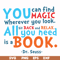 DR00097-You can find magic wherever you look all you need sit back and relax all you need is a book svg, png, dxf, eps file DR00097.jpg