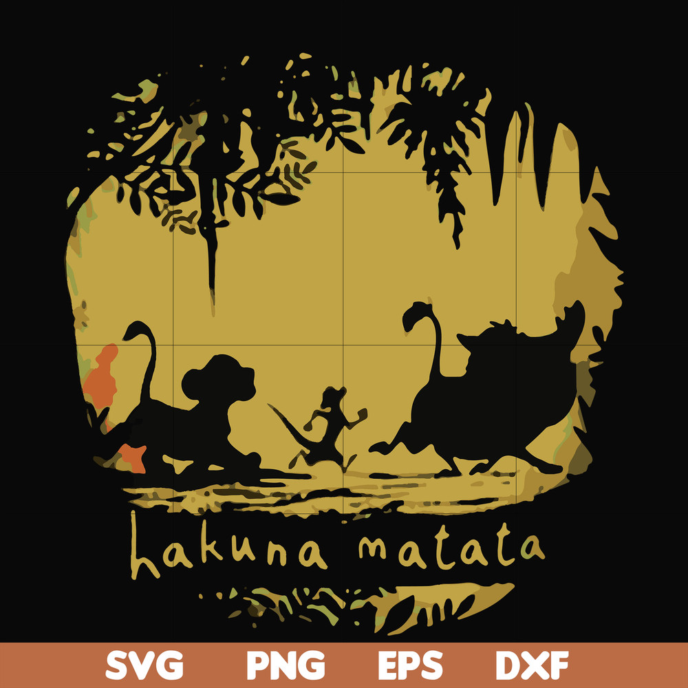 FN000159-Hakuna Matata svg, png, dxf, eps file FN000159.jpg