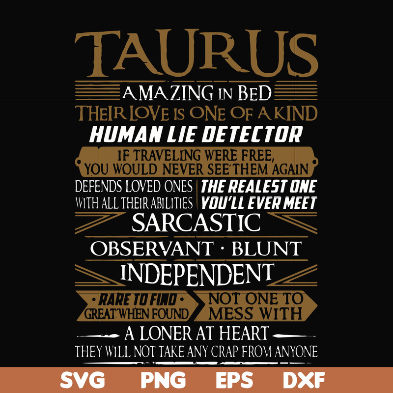 FN000376-Taurus rare to find not one to mess with amazing in bed svg, png, dxf, eps file FN000376.jpg