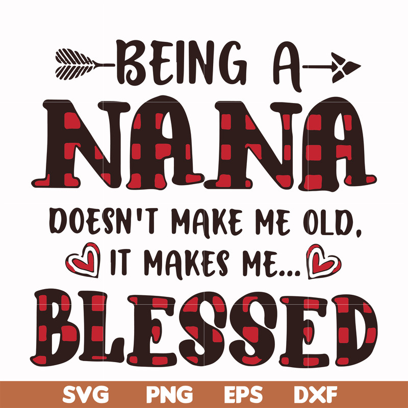 FN000437-Being a Nana doesn't make me old it make me blessed svg, png, dxf, eps file FN000437.jpg