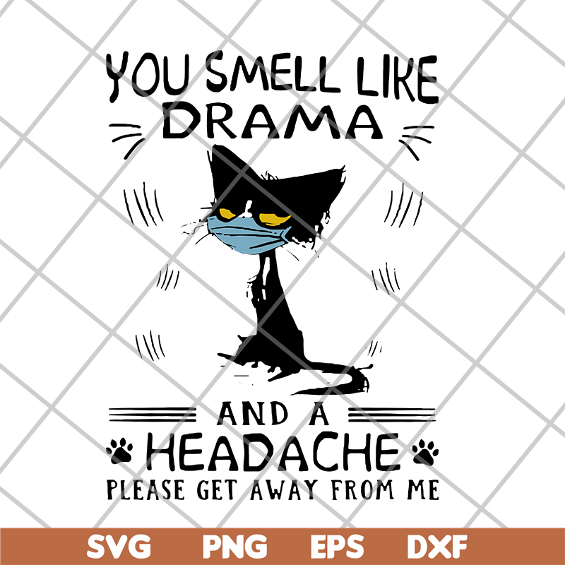 FN11062111-Black cat you smell svg, png, dxf, eps digital file FN11062111.jpg