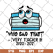FN15062120- Face mask Who said that every teacher in 2020 2021 svg, png, dxf, eps digital file FN15062120.jpg