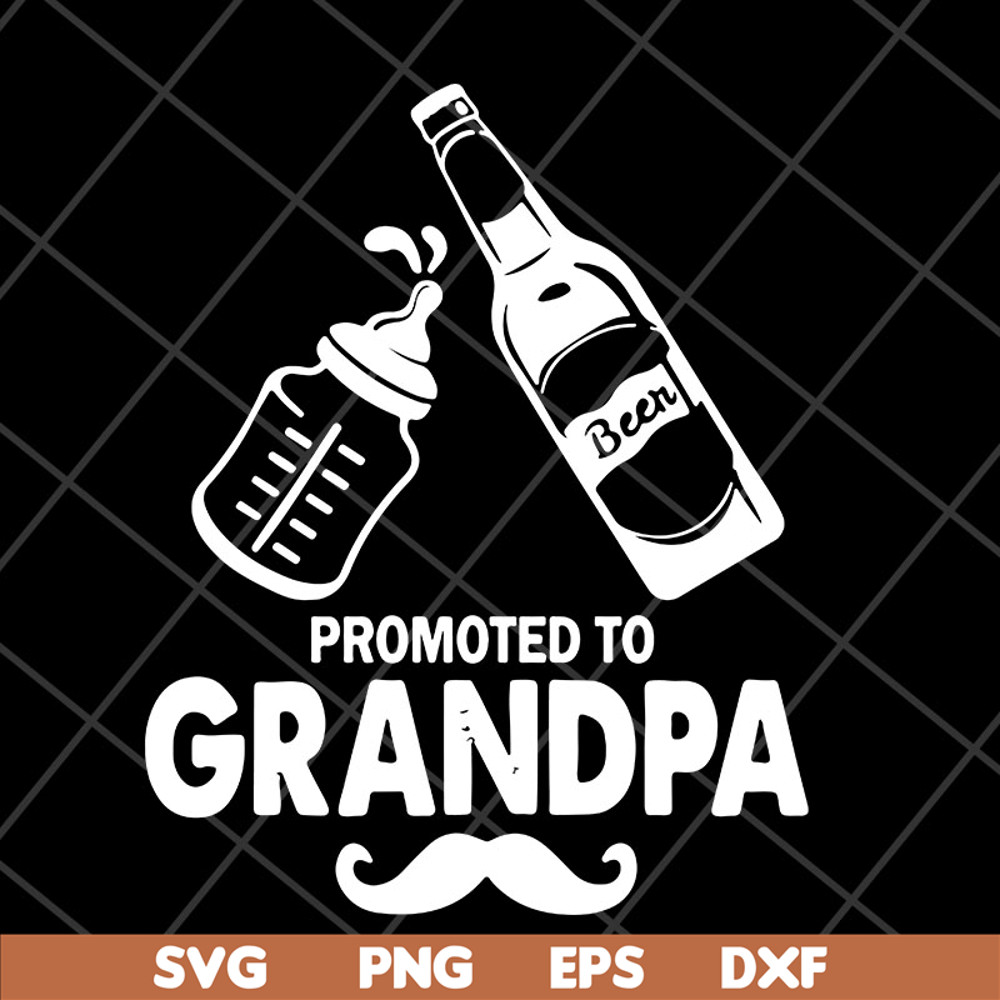 FTD04052103-Promoted to grandpa svg, Fathers day svg, png, dxf, eps digital file FTD04052103.jpg