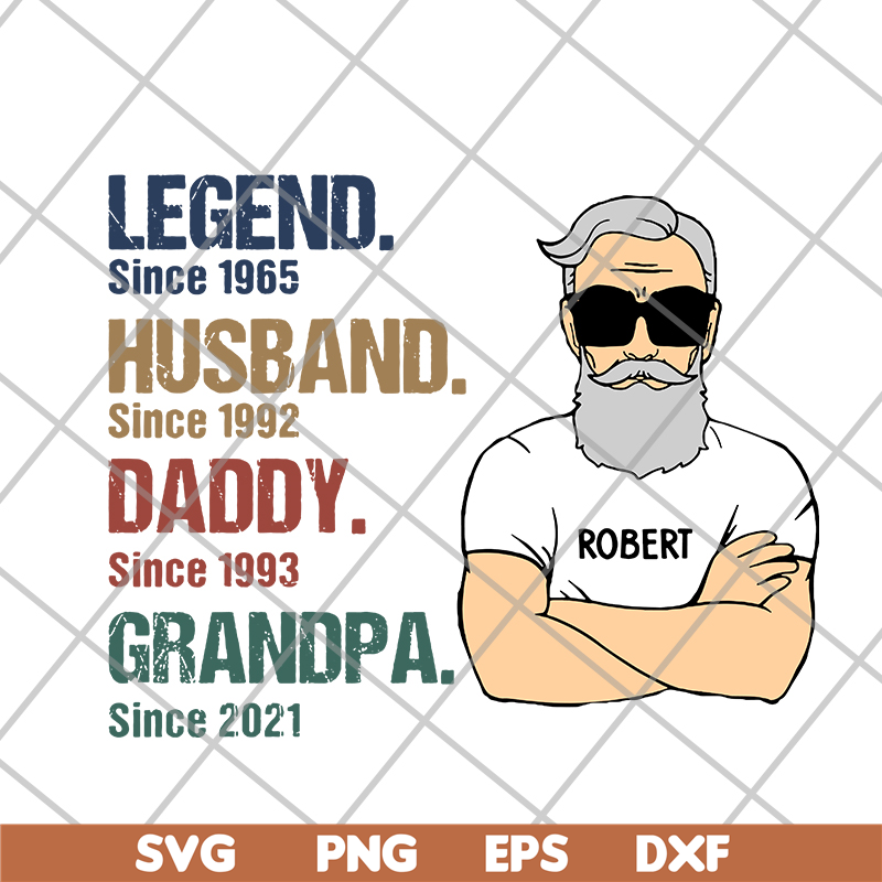 FTD07062109-Legend Husband Daddy Grandpa Since svg, png, dxf, eps digital file FTD07062109.jpg
