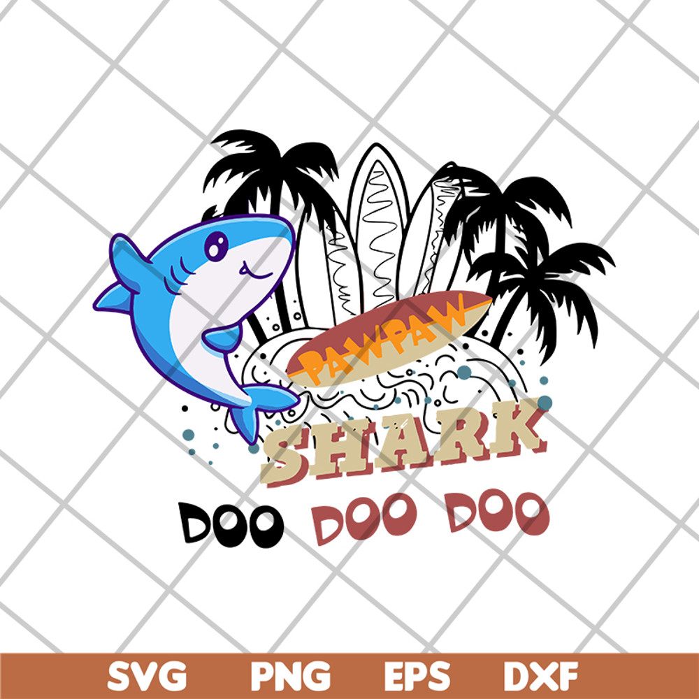 FTD18052117-doo doo shark svg, png, dxf, eps digital file FTD18052117.jpg