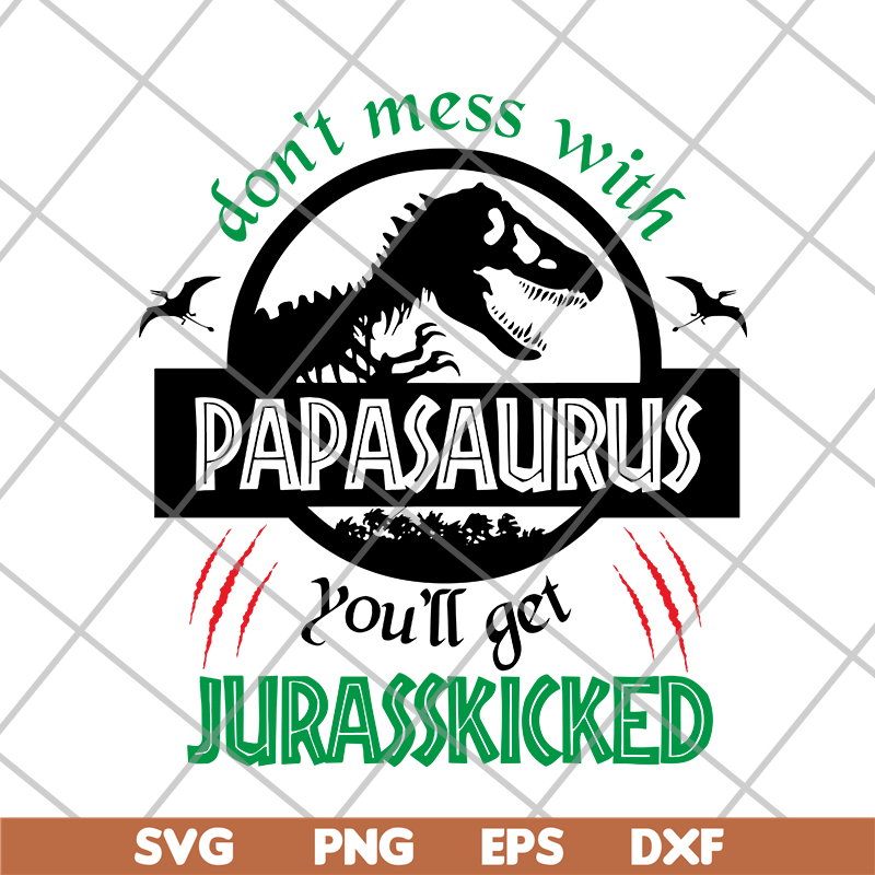 FTD24052103-Papa Saurus svg, png, dxf, eps digital file FTD24052103.jpg