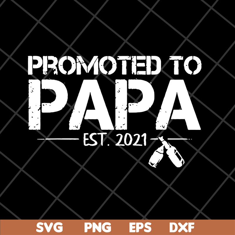 FTD28042118-Promoted to papa 2021 svg, Fathers day svg, png, dxf, eps digital file FTD28042118.jpg