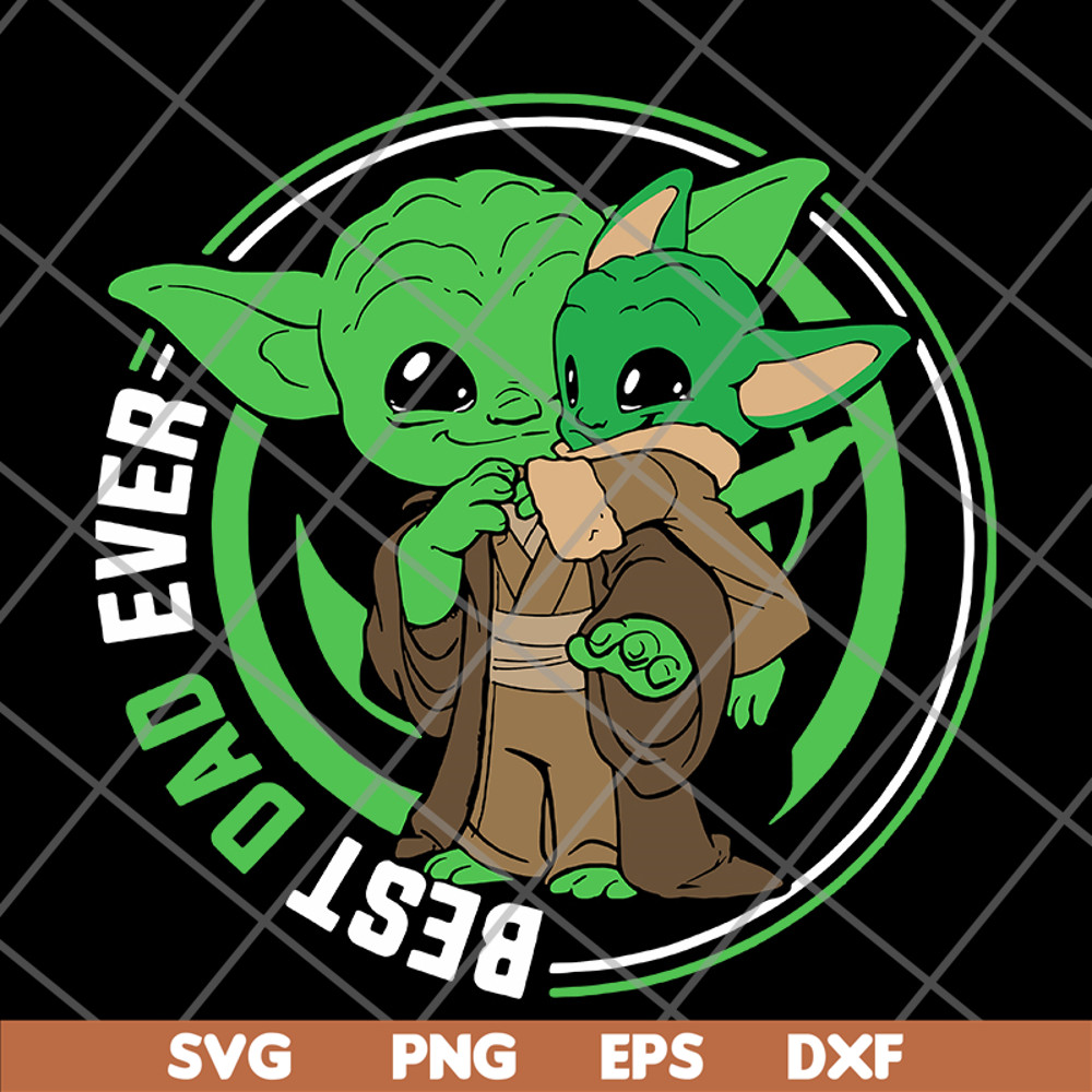 FTD29052143-Yoda and baby yoda best dad ever svg, png, dxf, eps digital file FTD29052143.jpg