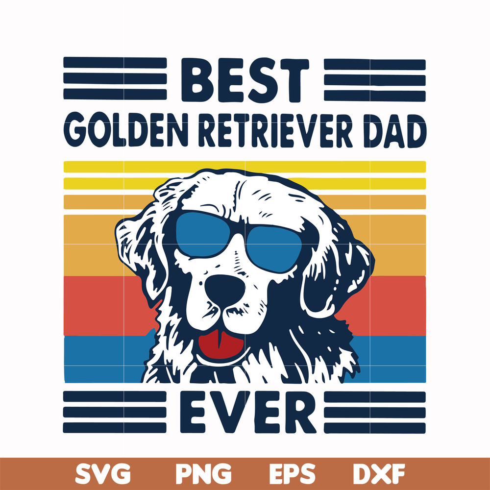 FTD30-Best golden retriever dad ever svg, png, dxf, eps, digital file FTD30.jpg