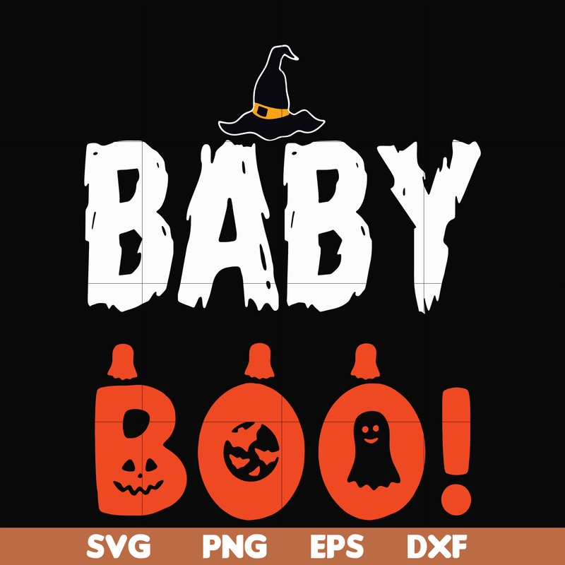 HLW0083-Baby boo! svg, png, dxf, eps digital file HLW0083.jpg