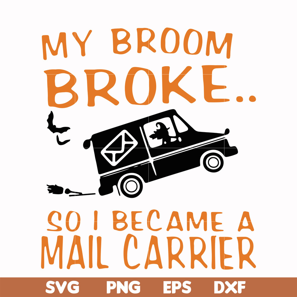 HLW0127-My broom broke svg, png, dxf, eps digital file HLW0127.jpg