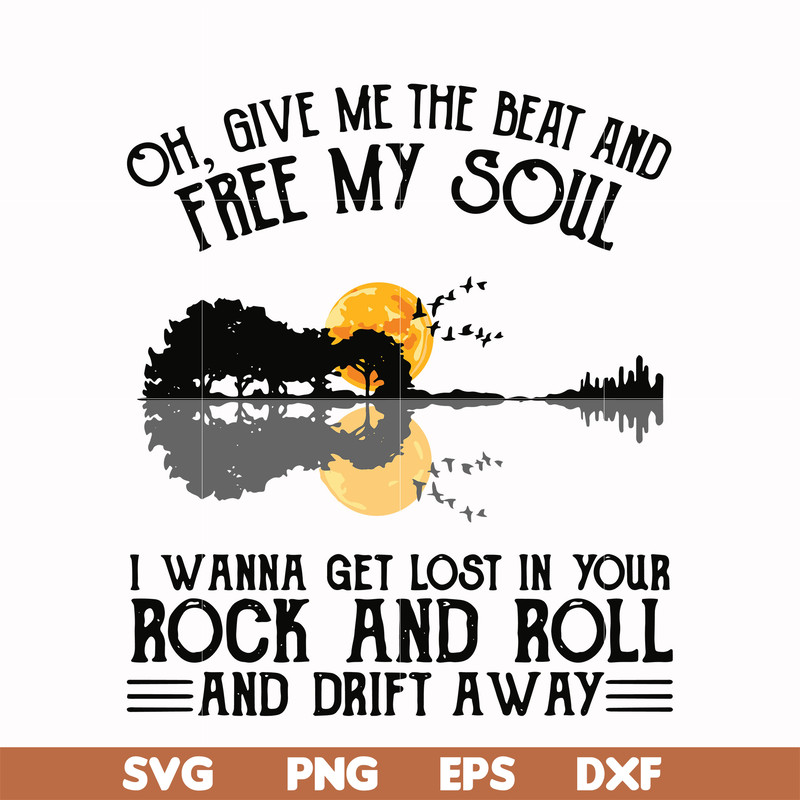 HLW0166-Give me the beat and free my soul svg, png, dxf, eps digital file HLW0166.jpg