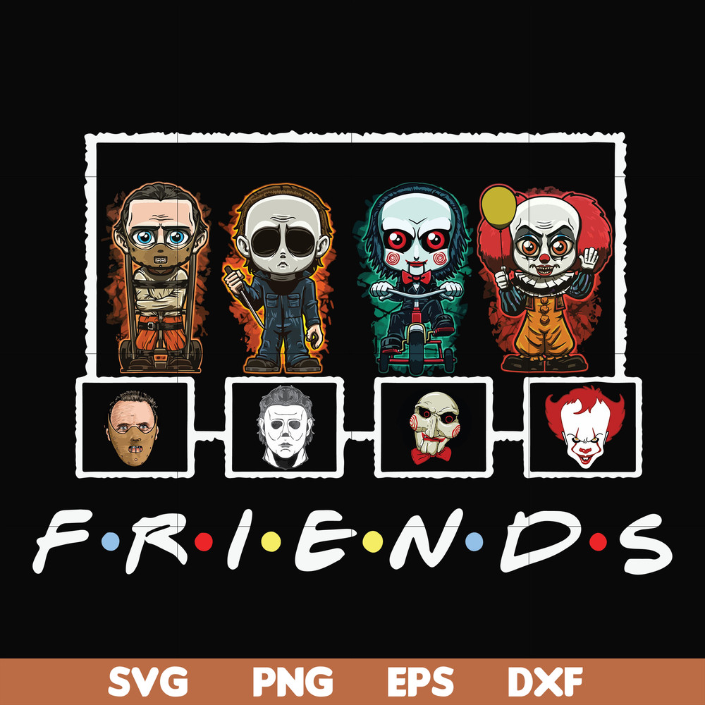 HLW2307203-Scary Friends Horror svg, Halloween svg, png, dxf, eps digital file HLW2307203.jpg