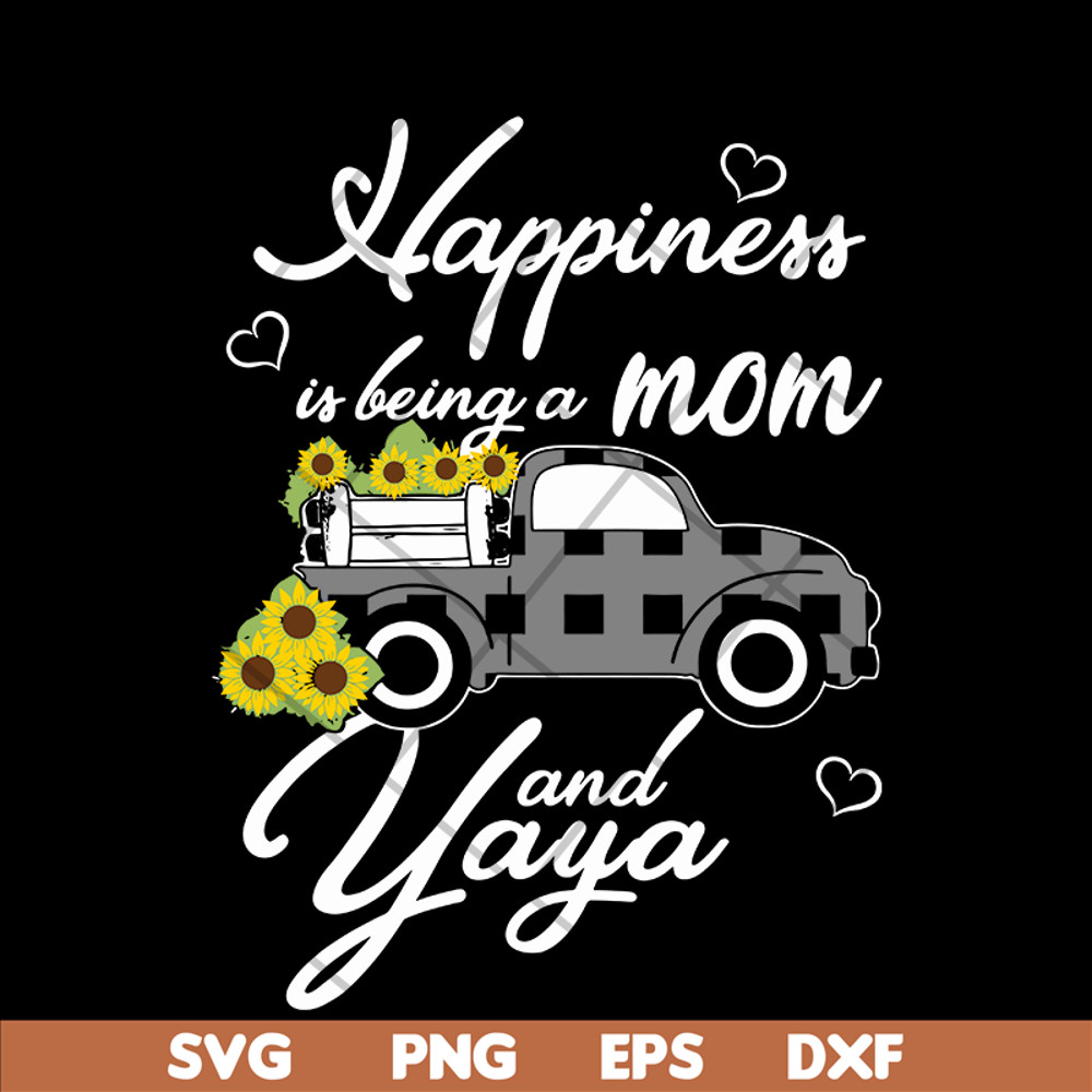 MTD03042116-Happiess is being a mom svg, Mother's day svg, eps, png, dxf digital file MTD03042116.jpg