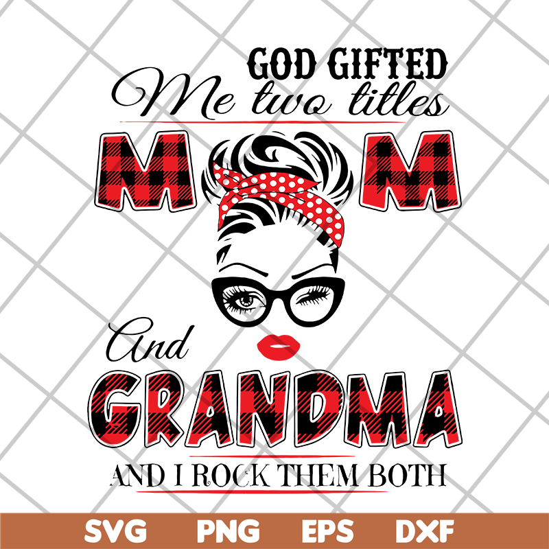 MTD04042137-God gifted me two little svg, Mother's day svg, eps, png, dxf digital file MTD04042137.jpg