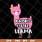 MTD13042105-mama's little llama svg, Mother's day svg, eps, png, dxf digital file MTD13042105.jpg
