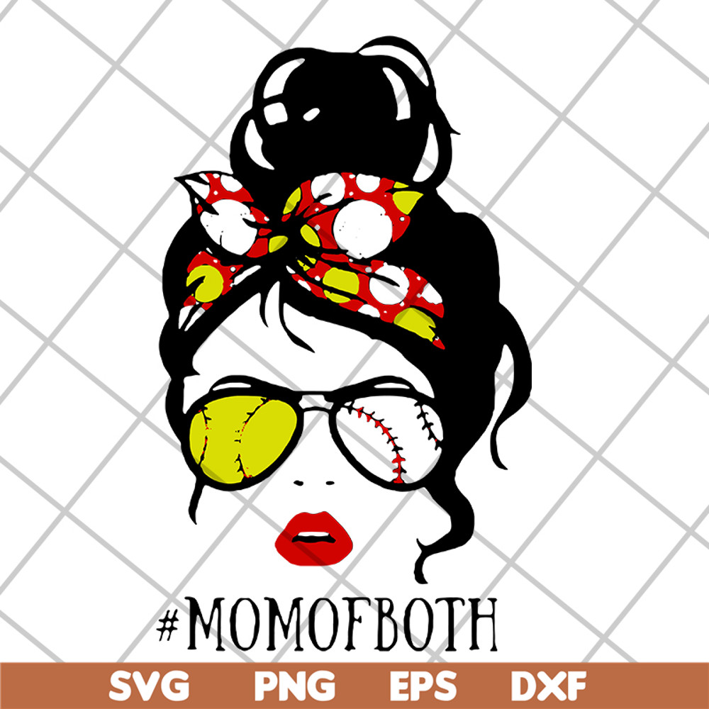 MTD15042112-Happy mom of both softball svg, Mother's day svg, eps, png, dxf digital file MTD15042112.jpg