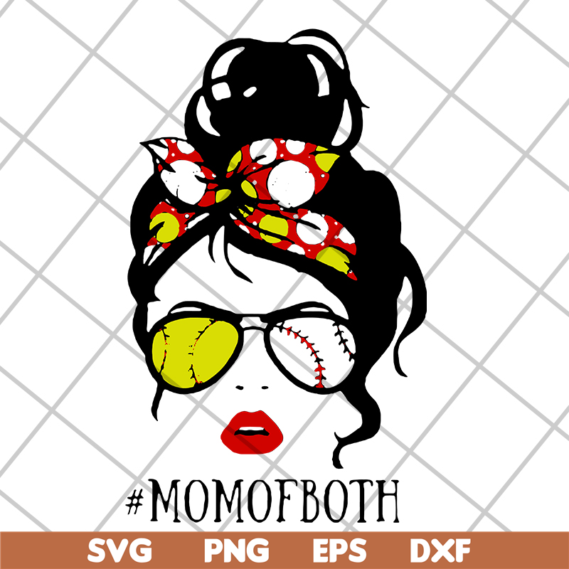 MTD15042112-Happy mom of both softball svg, Mother's day svg, eps, png, dxf digital file MTD15042112.jpg