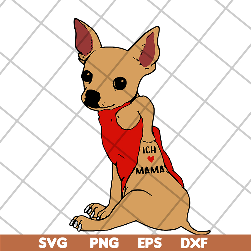 MTD15042115-Dog chihuahua love mama svg, Mother's day svg, eps, png, dxf digital file MTD15042115.jpg