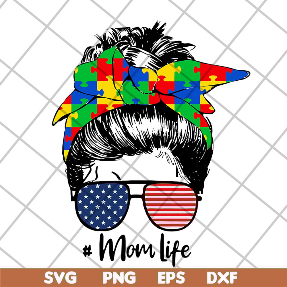 MTD20042102-Autism awareness mom life women mothers day 2021 svg, Mother's day svg, eps, png, dxf digital file MTD20042102.jpg