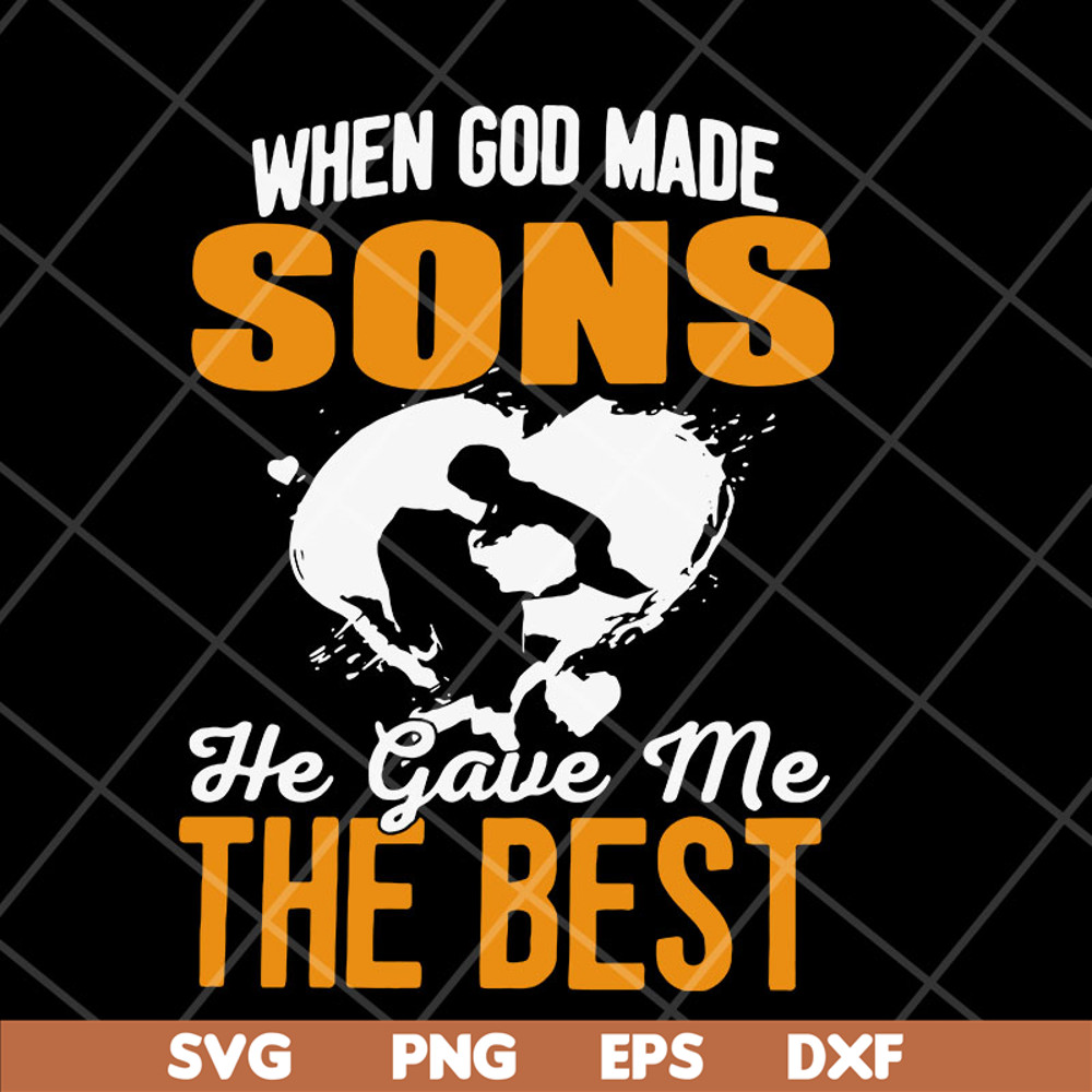 MTD23042148-when god made sons he gave me svg, Mother's day svg, eps, png, dxf digital file MTD23042148.jpg