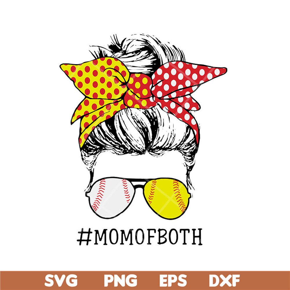 MTD23042149-Womens mom of both messy bun svg, Mother's day svg, eps, png, dxf digital file MTD23042149.jpg