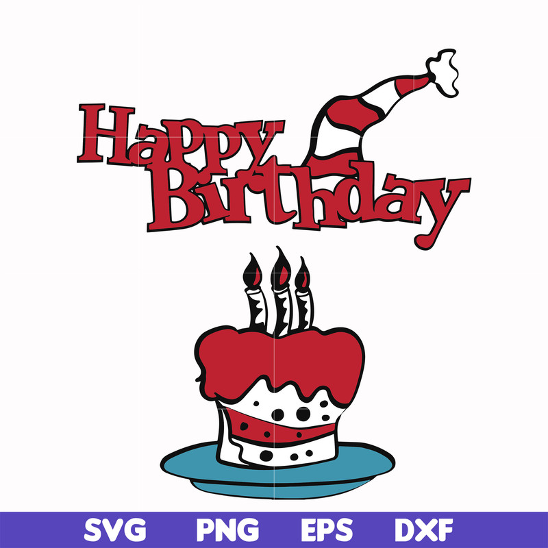 DR00045-Happy birthday svg, png, dxf, eps file DR00045.jpg