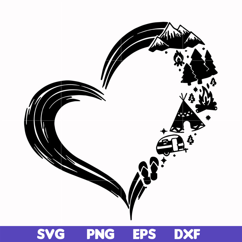 CMP022-Heart camper svg, png, dxf, eps digital file CMP022.jpg