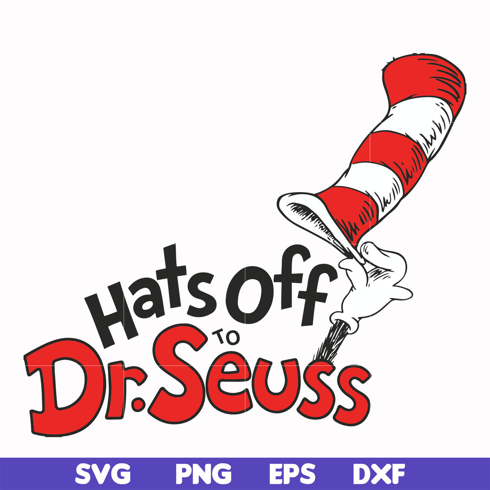 DR00041-Hats off to Dr. Seuss svg, png, dxf, eps file DR00041.jpg