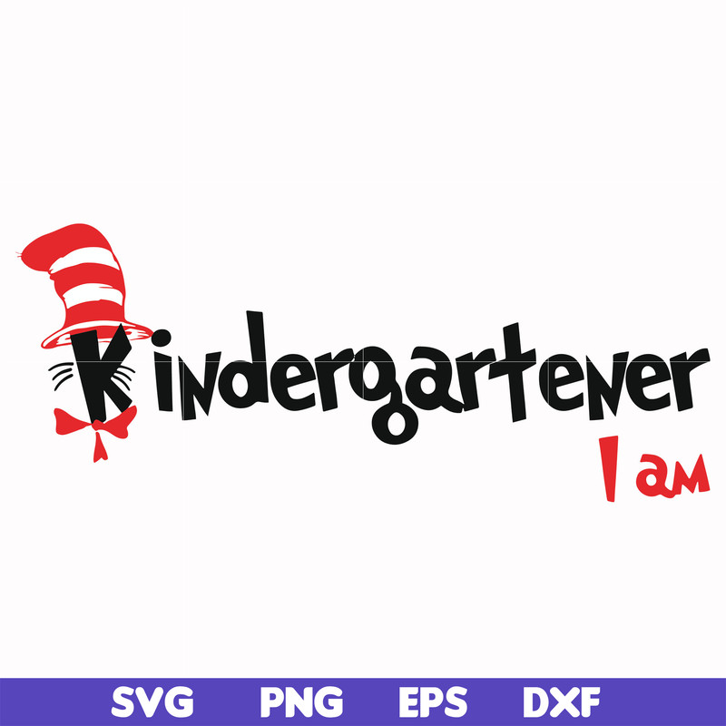 DR00065-Kindergartener I am svg, png, dxf, eps file DR00065.jpg
