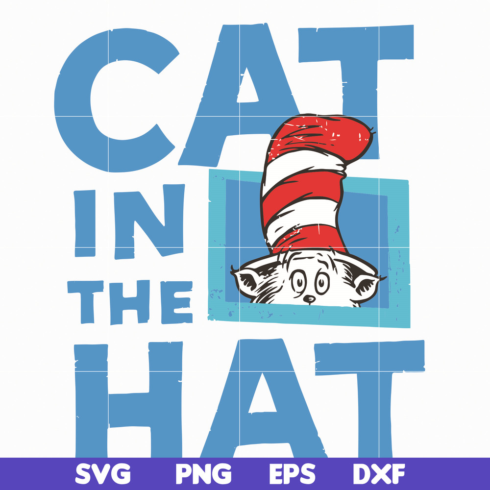 DR05012127-The Cat in the Hat , dr svg, png, dxf, eps file DR05012127.jpg