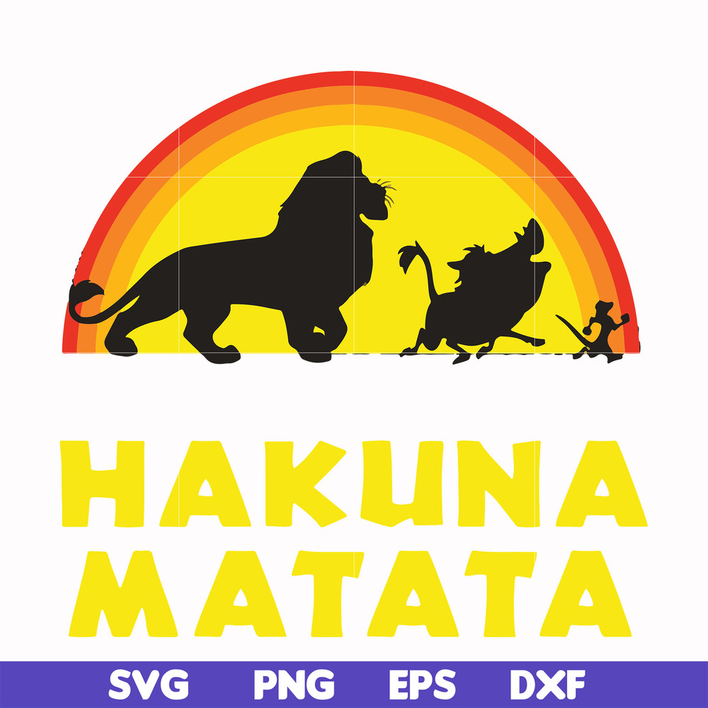 FN000158-Hakuna Matata svg, png, dxf, eps file FN000158.jpg