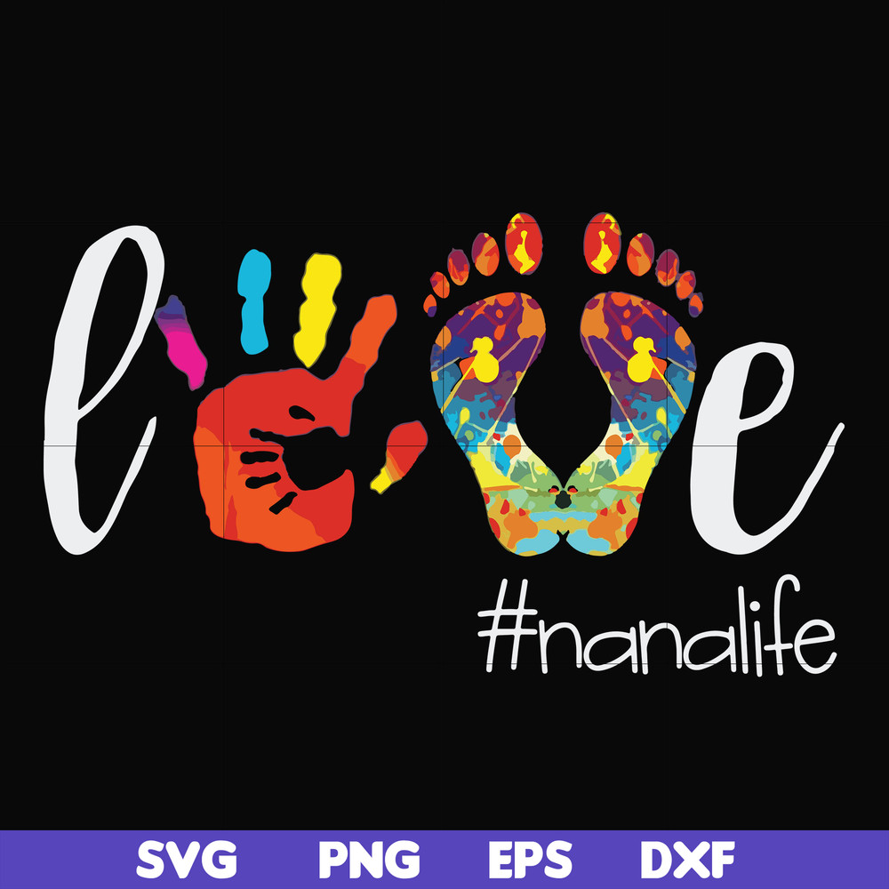 FN000403-Love #nanalife svg, png, dxf, eps file FN000403.jpg
