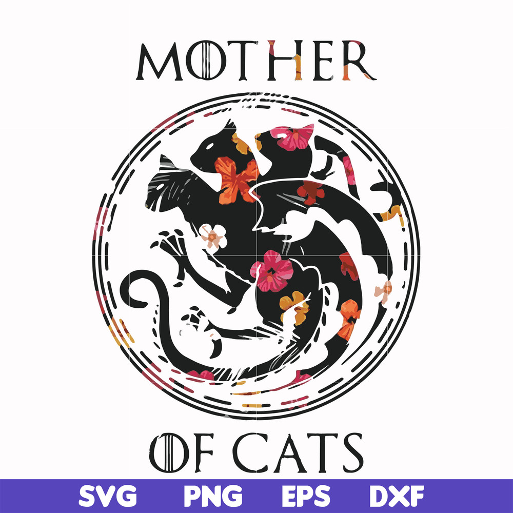 FN000409-Mother of cats svg, png, dxf, eps file FN000409.jpg