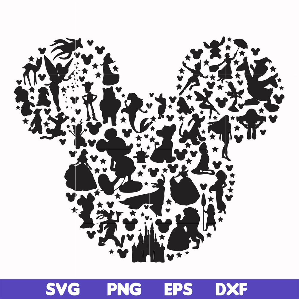 FN00062-Mickey svg, png, dxf, eps file FN00062.jpg