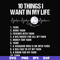 FN000623-10 things I want in my life svg, png, dxf, eps file FN000623.jpg