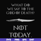 FN000658-What did we say to the God of death not today svg, png, dxf, eps file FN000658.jpg