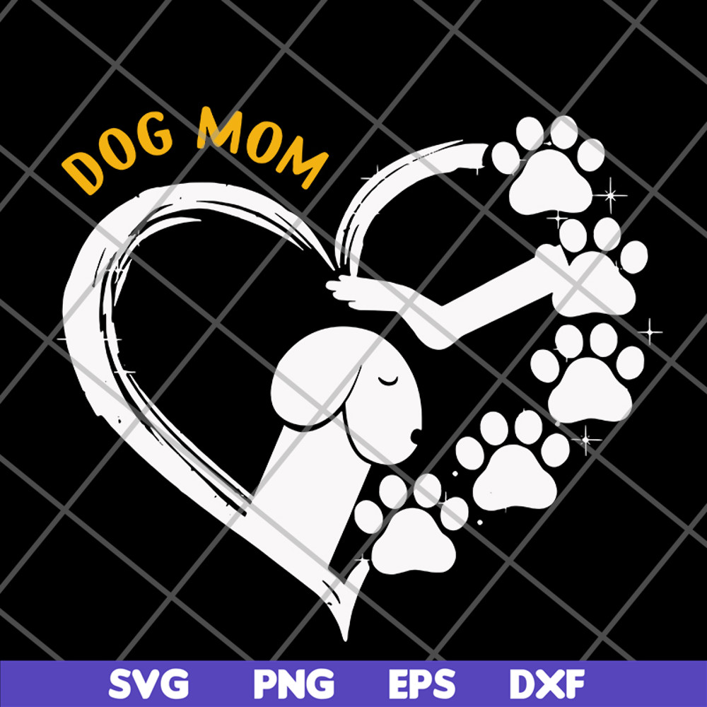FN11062105-Dog mom paw heart funny svg, png, dxf, eps digital file FN11062105.jpg