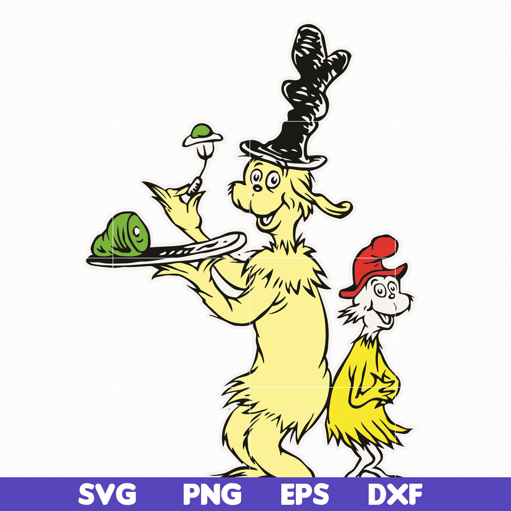DR05012120-Green Eggs and Ham svg, The Ham in the hat svg, Ham svg, dr svg, png, dxf, eps file DR05012120.jpg