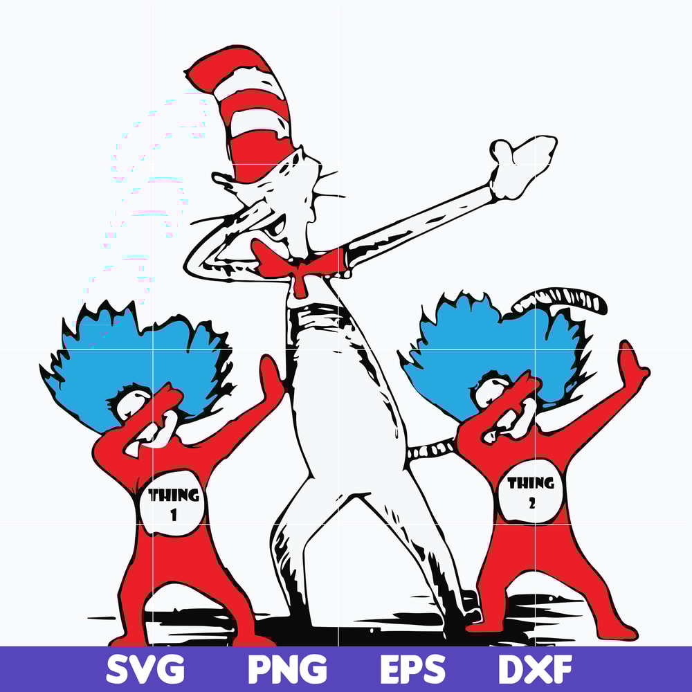 DR0601215-Dr seuss dabbing SVG, Dr seuss svg, png, dxf, eps digital file DR0601215.jpg