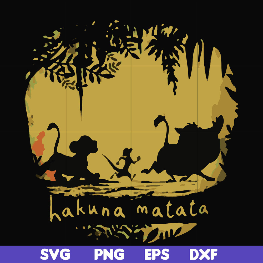 FN000159-Hakuna Matata svg, png, dxf, eps file FN000159.jpg