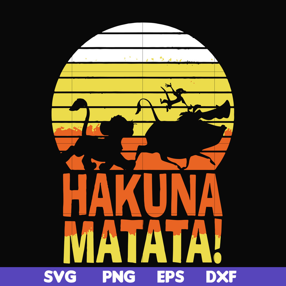 FN000160-Hakuna Matata svg, png, dxf, eps file FN000160.jpg